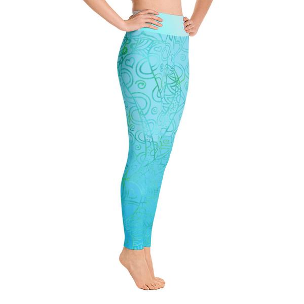 Surfxion Aquamarine Yoga Leggings