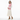 Model in sweater with midi skirt on white background
