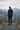 Mountain overlook back-view editorial look