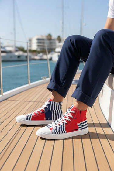 Navy chinos yacht