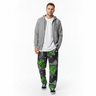 Neon Camo Joggers Grey Zip Hoodie White Male