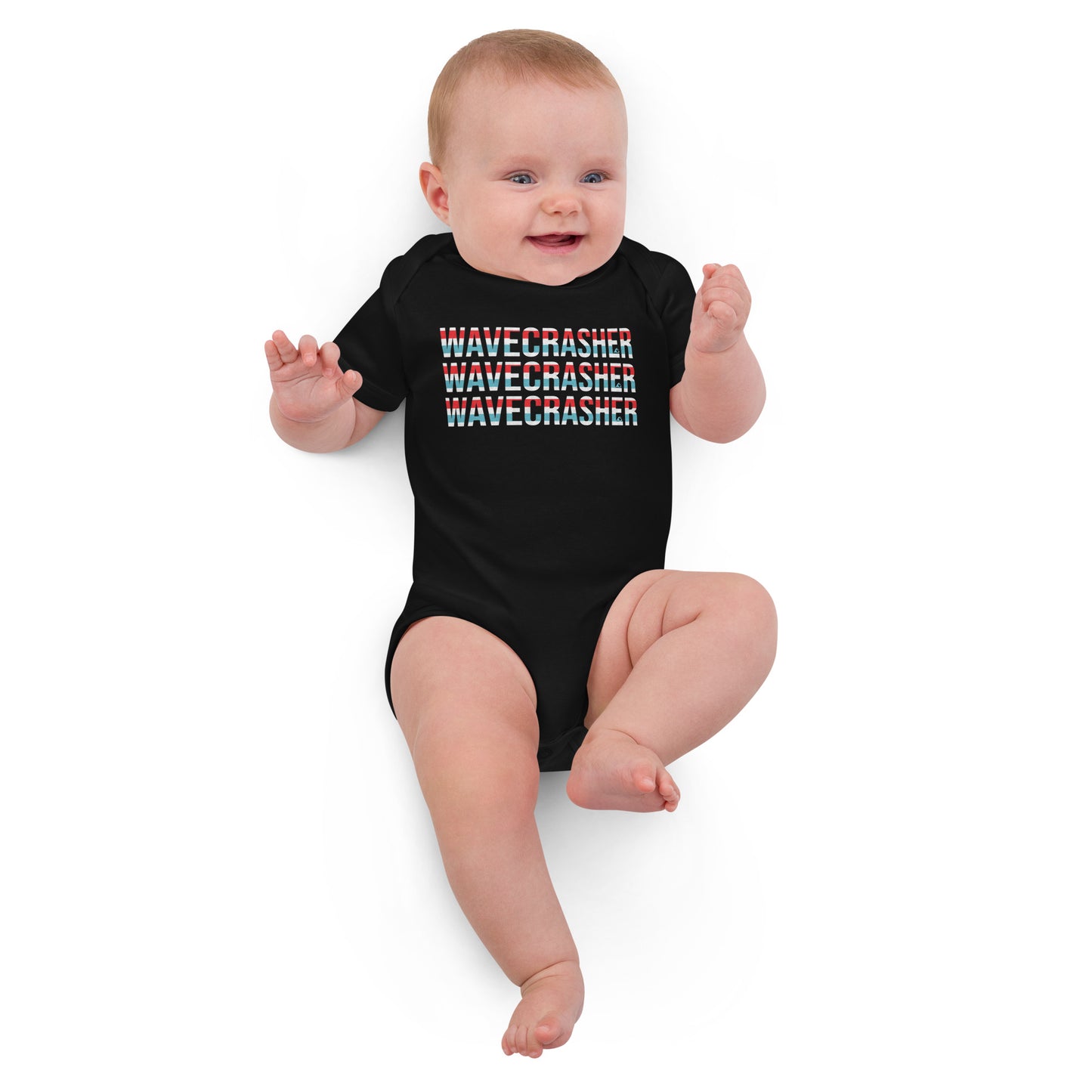 WaveCrasher Organic cotton baby bodysuit