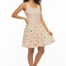 Origami Flight Skater Dress Front Angle