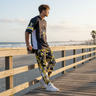 Pacific Islander model beach boardwalk