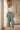 Palm-print pajama pants with ivory camisole and cardigan