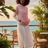 Pink Hoodie Lifestyle - Midi Skirt Café
