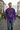 Purple sweatshirt streetwear editorial