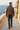Quarter-zip sweater back-view editorial