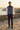 Quarter-zip with charcoal tailoring