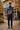 Quarter-zip with tailored trousers at an autumn café
