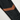 Rust-orange band and contour-print close-up