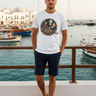Skeleton Fisherman Tee – White, Shorts Harbor