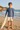 Slate-blue rash guard editorial look