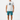 Solid White Teal Boardshorts