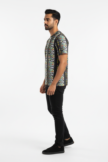 South Asian male model side view