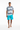 South Asian male model with turquoise boardshorts