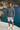 Storm Blue hoodie with white shorts