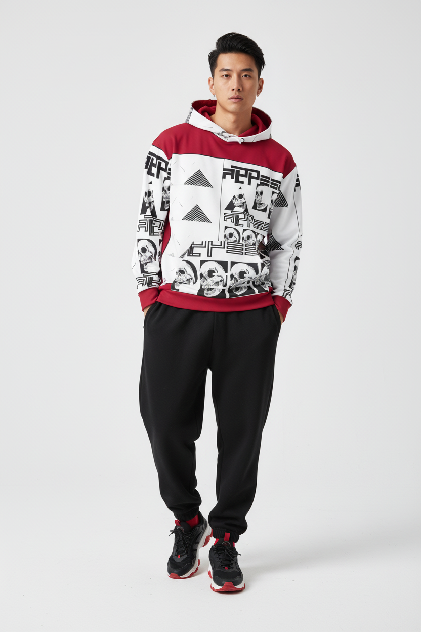 Life Query Hoodie - Bold Graphic All-Over Print | Alppeer – Alppeer