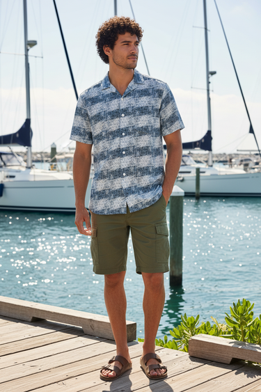Stripe Shirt Lifestyle - Marina