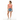 Stripes-on Athletic Tee with Denim Shorts