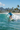 Surfing tropical beach wave