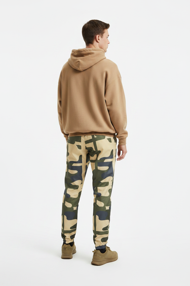 Tan Hoodie Back