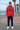 Team red hoodie track-pants editorial
