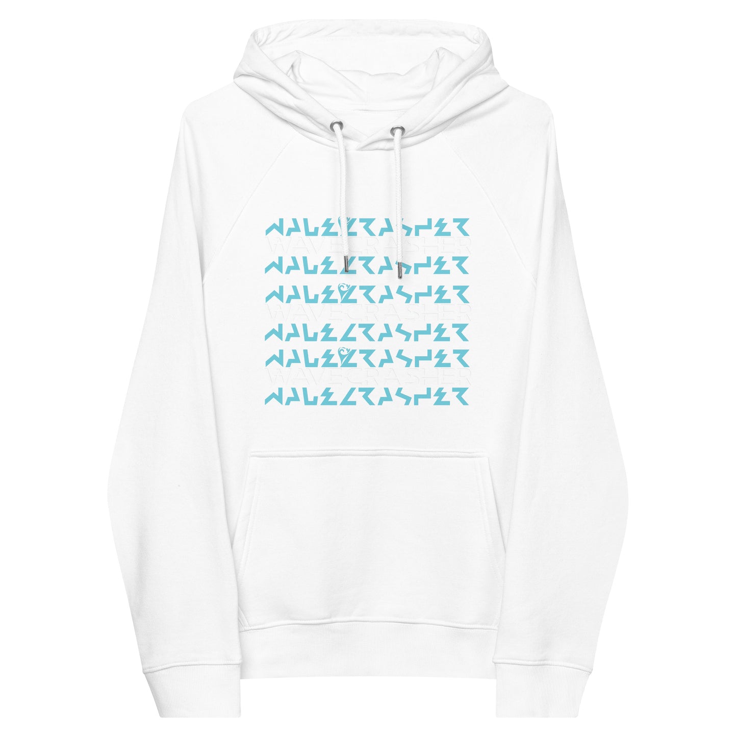 WaveCrasher Unisex eco raglan hoodie