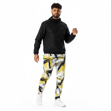 Urban Canvas Joggers - Latino model with windbreaker