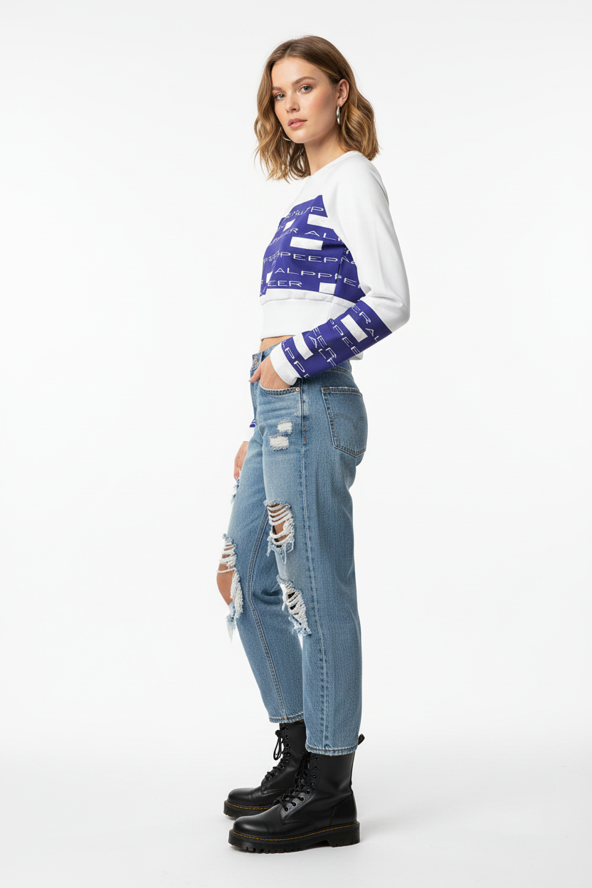 Urban Distressed Jeans Side