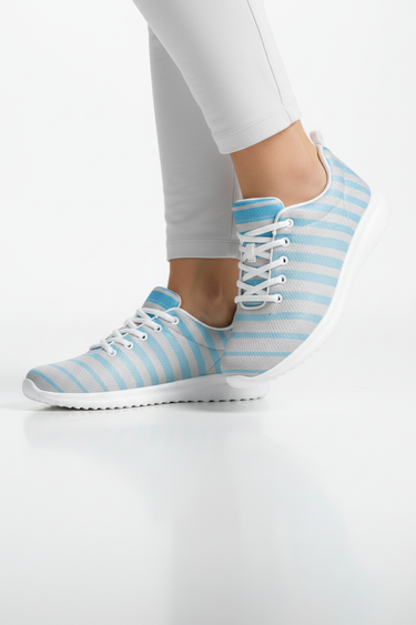 Walking on white surface