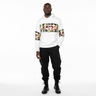 White ALPPEER hoodie - Black male model