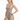 White female model in swimsuit
