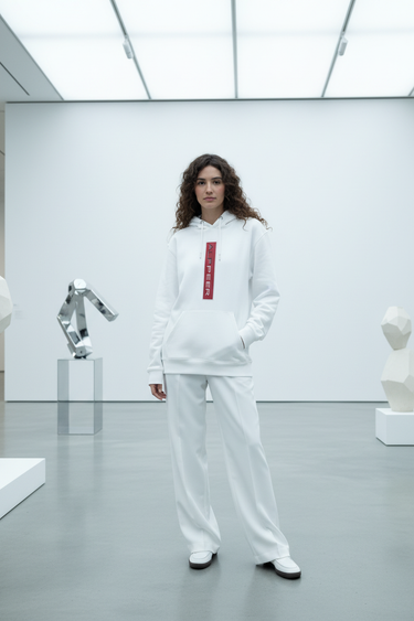 White Hoodie Gallery Editorial
