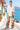 White linen shirt promenade look