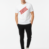 White Tee Black Joggers