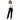 Woman in hoodie with tailored trousers and heels