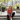 Woman on urban park steps