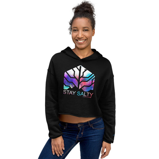 Stay Salty Crop Hoodie