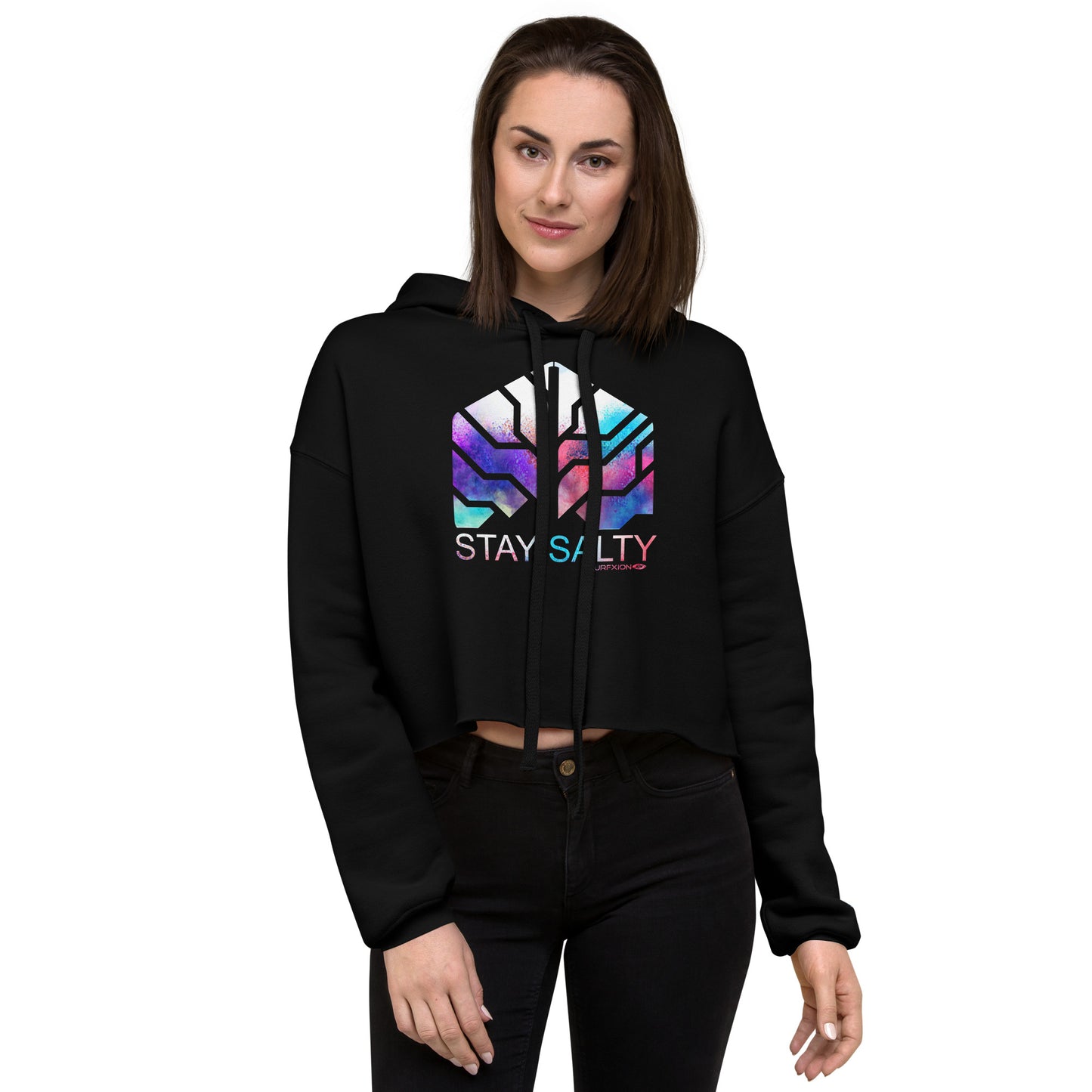 Stay Salty Crop Hoodie