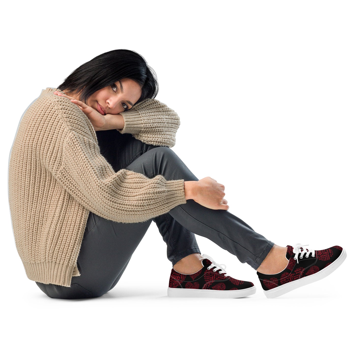 Love is native Women’s lace-up canvas shoes