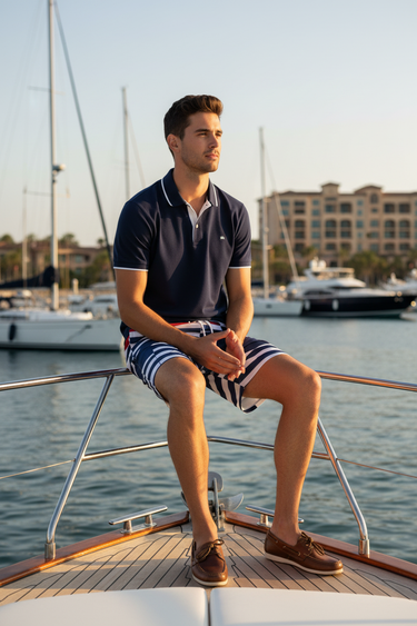 Yacht marina look